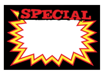 Pricing Cards -Special Black (100 Pk)