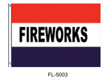 Flags 3’ x 5’ - Fireworks Red White Blue