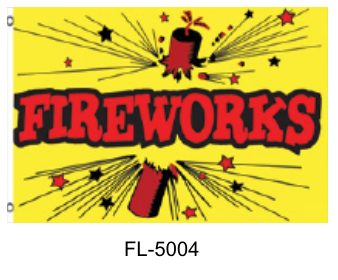 Flags 3’ x 5’ - Fireworks Yellow & Red