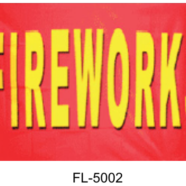 Flags  3’ x 5’ - Fireworks Red & Yellow