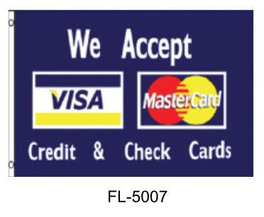 Flags  3’ x 5’ - Credit Cards