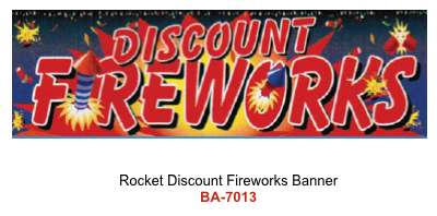 Rocket Discount Fireworks Banner