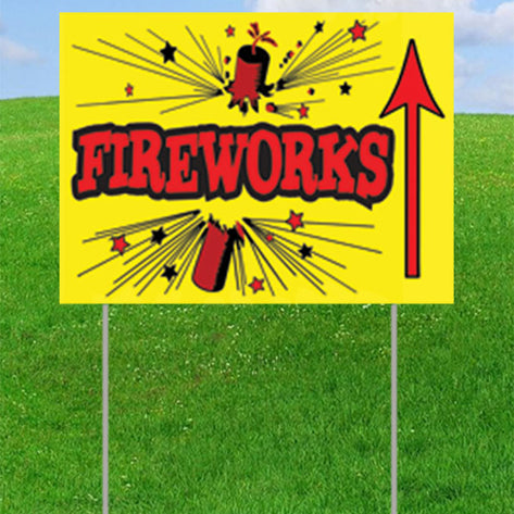 Fireworks Up Arrow (printed on one side) 10-PACK