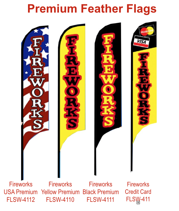 Premium Feather Flag Set