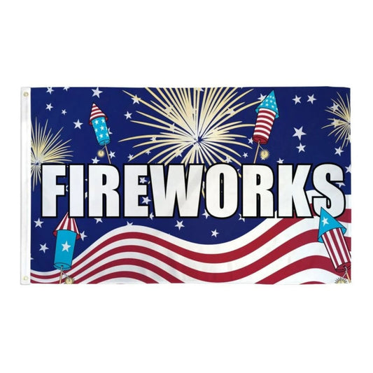 Flags  3’ x 5’ - Fireworks USA Rocket