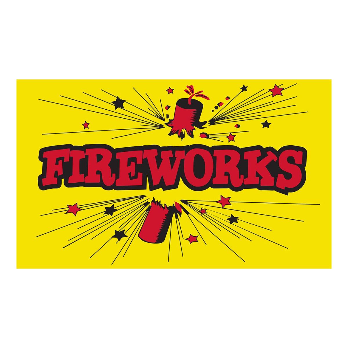 Flags 3’ x 5’ - Fireworks Yellow & Red