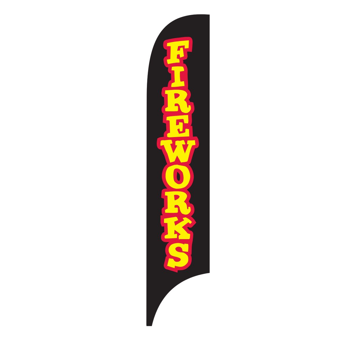 Fireworks Black Premium Flag