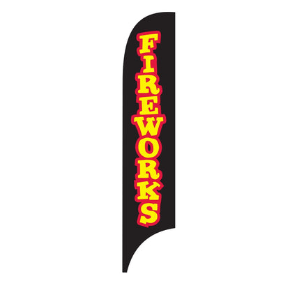 Fireworks Black Premium Flag