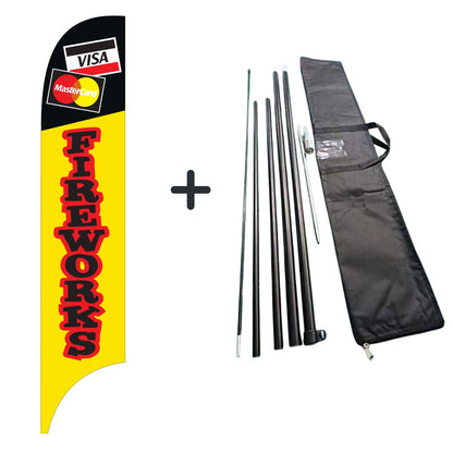 Fireworks Credit Card Premium Flag