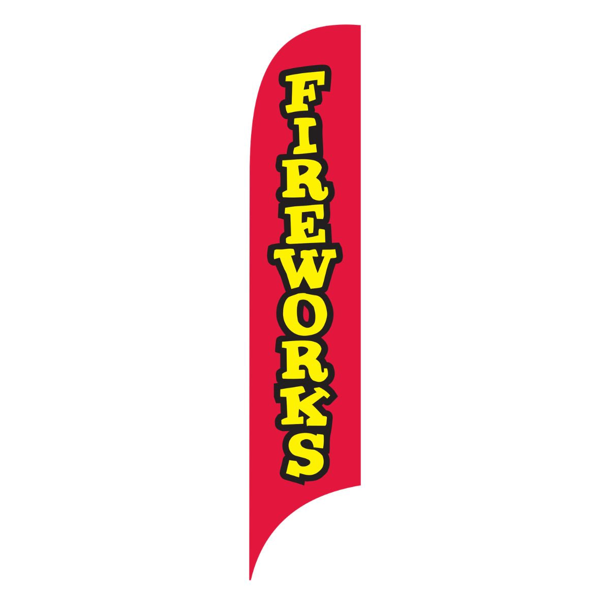 Fireworks Red Premium Flag