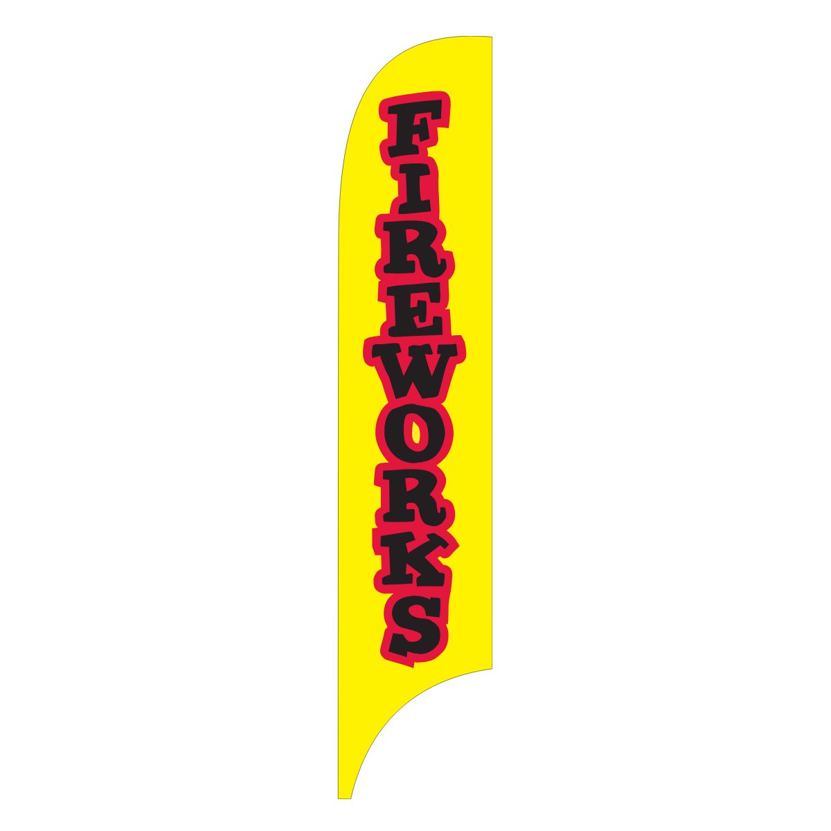 Fireworks Yellow Premium Flag