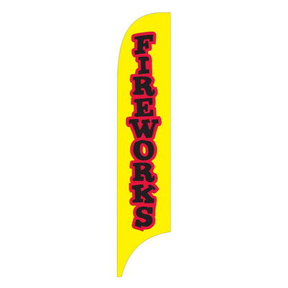 Fireworks Yellow Premium Flag