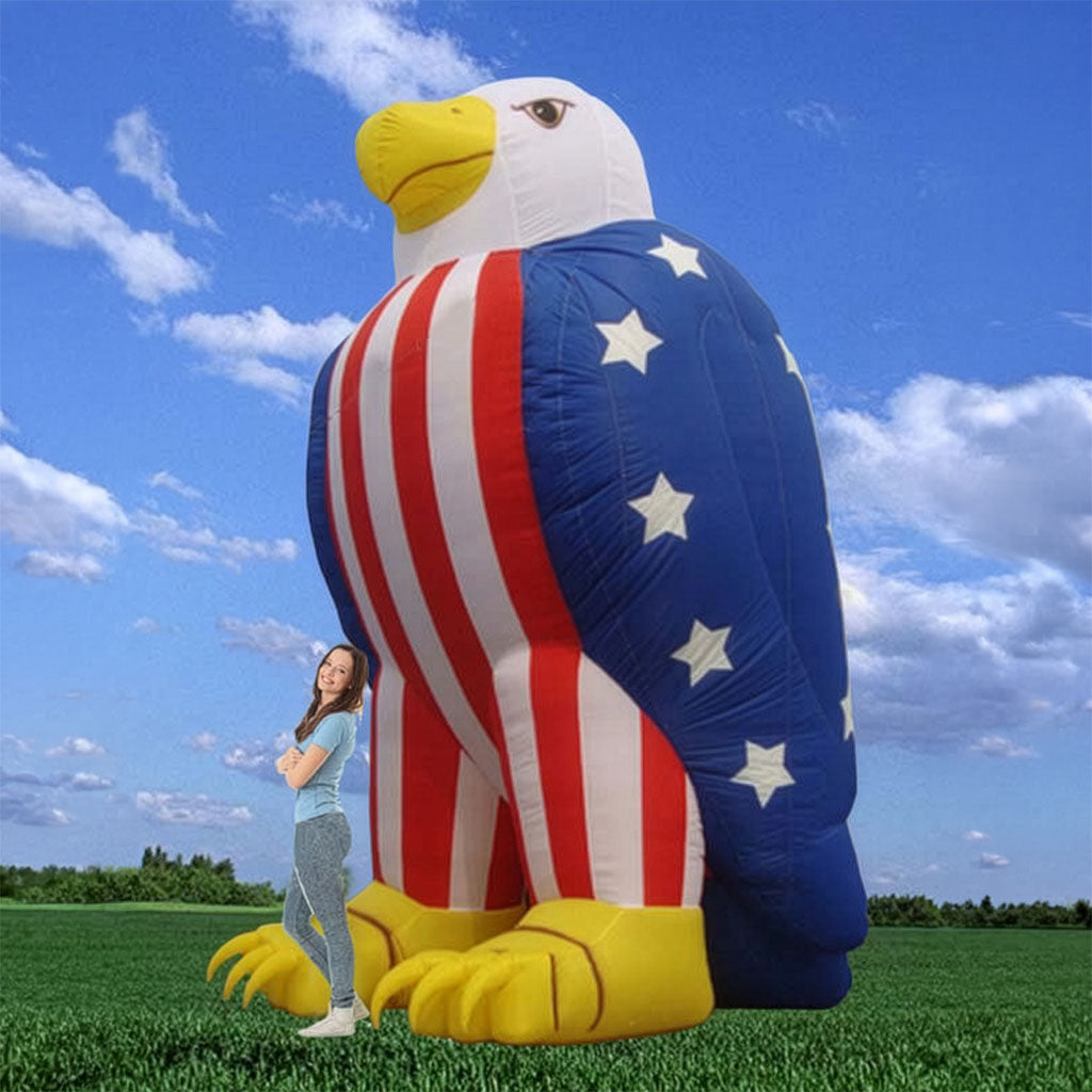 Large Inflatable Eagle Inflatable - Eagle Closed Wing 13’ – Mile High Inflatables