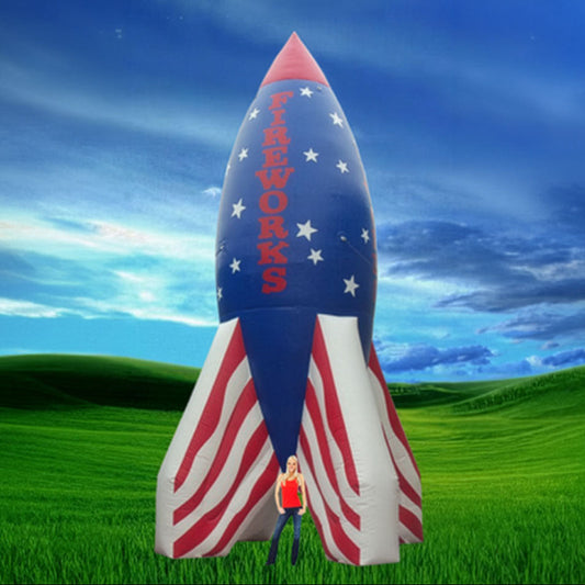Target Inflatable Rocket 13 ft & 26 ft Inflatables – Mile High Inflatables