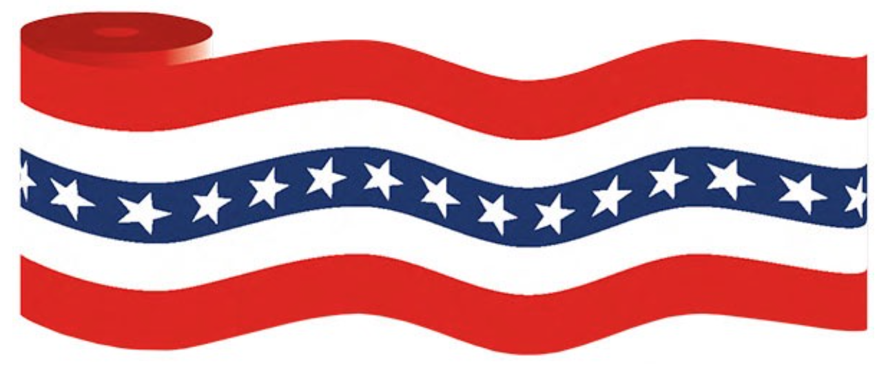 USA Center Star Table Bunting