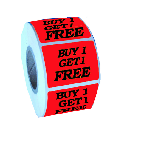 Buy One Get One Free Labels
