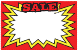Pricing Cards - Sale Red (100 Pk)