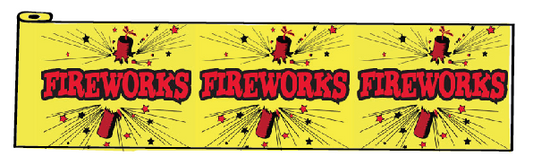 Fireworks Table Bunting