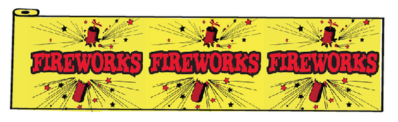 Fireworks Table Bunting