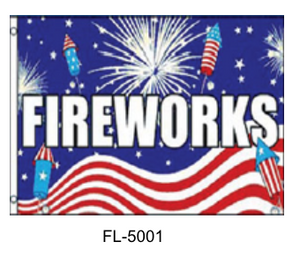 Flags  3’ x 5’ - Fireworks USA Rocket