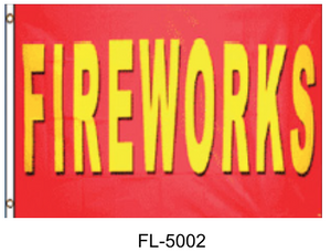 Flags  3’ x 5’ - Fireworks Red & Yellow
