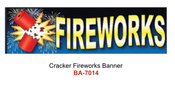 Cracker Fireworks Banner
