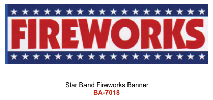 Star Band Fireworks Banner