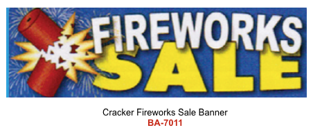 Cracker Fireworks Sale Banner