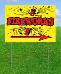 Fireworks Side Arrow (printed on both sides) 10-PACK