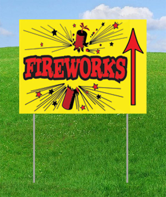 Fireworks Up Arrow (printed on one side) 10-PACK